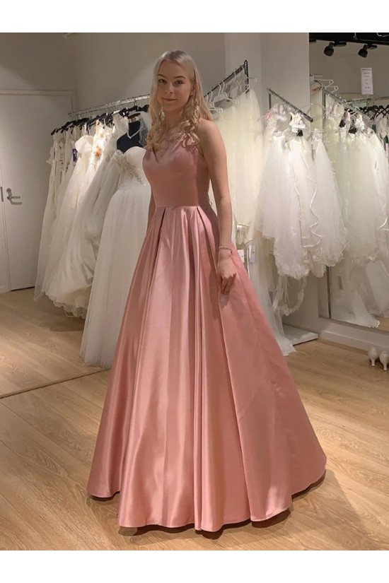 A-Line V Neck Long Prom Dresses Formal Evening Gowns 901042 A-Line V Neck Long Prom Dresses Formal Evening Gowns 901042