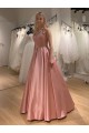 A-Line V Neck Long Prom Dresses Formal Evening Gowns 901042 A-Line V Neck Long Prom Dresses Formal Evening Gowns 901042