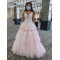 A-Line Long Tulle Prom Dresses Formal Evening Gowns 901047
