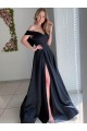 A-Line Long Blue Prom Dresses Formal Evening Gowns 901048
