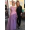 A-Line Tulle and Lace Long Prom Dresses Formal Evening Gowns 901055