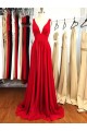 Long Red V Neck Prom Dresses Formal Evening Gowns 901060 Long Red V Neck Prom Dresses Formal Evening Gowns 901060