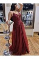 A-Line Lace and Tulle Long Prom Dresses Formal Evening Gowns 901096 A-Line Lace and Tulle Long Prom Dresses Formal Evening Gowns 901096
