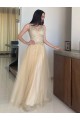 A-Line Lace and Tulle Long Prom Dresses Formal Evening Gowns 901099 A-Line Lace and Tulle Long Prom Dresses Formal Evening Gowns 901099