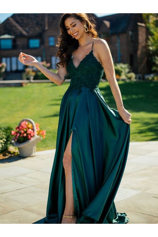 A-Line Lace Long Prom Dresses Formal Evening Gowns 901102 A-Line Lace Long Prom Dresses Formal Evening Gowns 901102