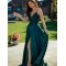 A-Line Lace Long Prom Dresses Formal Evening Gowns 901102
