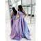 A-Line Off the Shoulder Two Pieces Long Prom Dresses Formal Evening Gowns 901110
