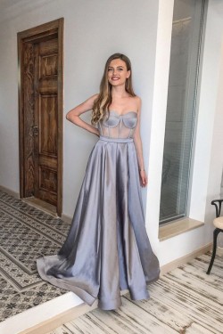 A-Line Sweetheart Long Prom Dresses Formal Evening Gowns 901114