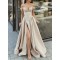 A-Line Off the Shoulder Long Prom Dresses Formal Evening Gowns 901116
