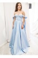 A-Line Off the Shoulder Long Prom Dresses Formal Evening Gowns 901118 A-Line Off the Shoulder Long Prom Dresses Formal Evening Gowns 901118