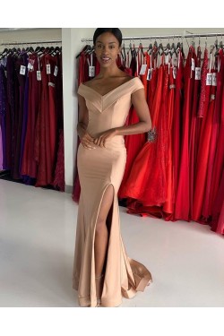 Mermaid Off the Shoulder Long Prom Dresses Formal Evening Gowns 901120