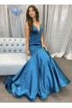 Mermaid Long Blue V Neck Prom Dresses Formal Evening Gowns 901123 Mermaid Long Blue V Neck Prom Dresses Formal Evening Gowns 901123