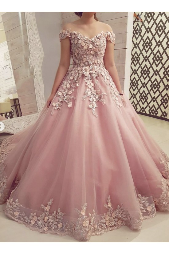 A-Line Off the Shoulder Lace Long Prom Dresses Formal Evening Gowns 901130 A-Line Off the Shoulder Lace Long Prom Dresses Formal Evening Gowns 901130
