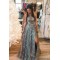 A-Line Lace Long Prom Dresses Formal Evening Gowns 901134