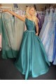A-Line One Shoulder Long Prom Dresses Formal Evening Gowns 901135 A-Line One Shoulder Long Prom Dresses Formal Evening Gowns 901135