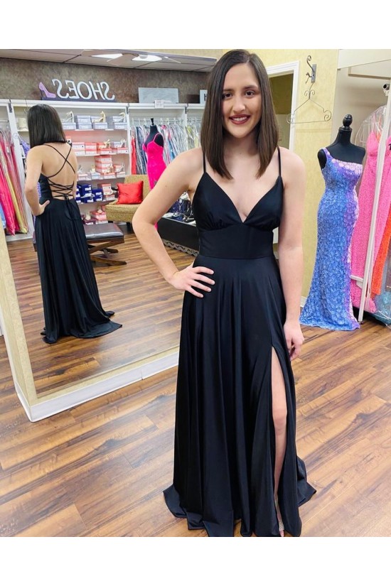 A-Line V Neck Long Prom Dress Formal Evening Gowns 901156 A-Line V Neck Long Prom Dress Formal Evening Gowns 901156