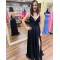 A-Line V Neck Long Prom Dress Formal Evening Gowns 901156