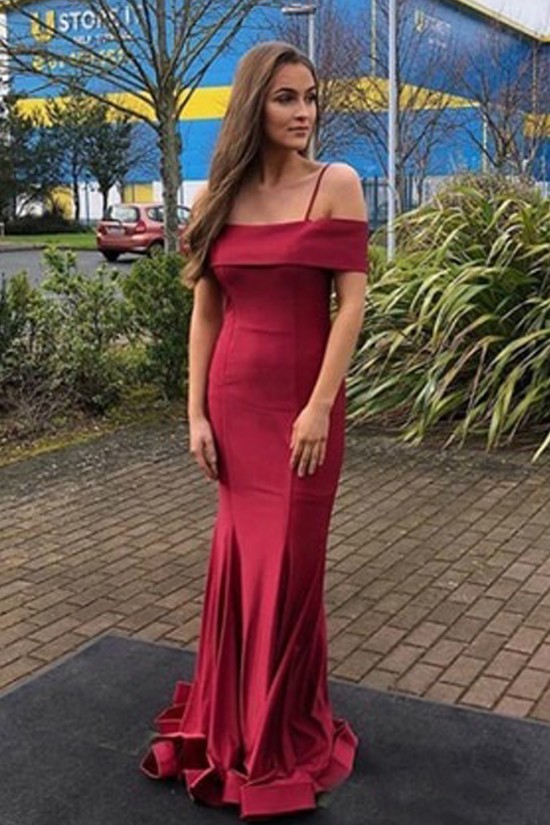 Mermaid Off the Shoulder Spaghetti Straps Prom Dress Formal Evening Gowns 901161 Mermaid Off the Shoulder Spaghetti Straps Prom Dress Formal Evening Gowns 901161