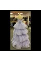 High Low Strapless Sparkle Tulle Prom Dress Formal Evening Gowns 901163