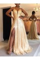 A-Line Gold Sequin Prom Dress Formal Evening Gowns 901165 A-Line Gold Sequin Prom Dress Formal Evening Gowns 901165