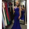 Long Blue Mermaid Prom Dress Formal Evening Gowns 901166