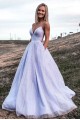 A-Line Sparkle Spaghetti Straps Prom Dress Formal Evening Gowns 901168