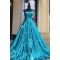 A-Line Spaghetti Straps Sequin Prom Dress Formal Evening Gowns 901171