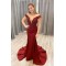 Mermaid Off-the-Shoulder Lace Prom Dress Formal Evening Gowns 901174