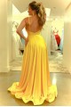 Long Yellow Spaghetti Straps Prom Dress Formal Evening Gowns 901175 Long Yellow Spaghetti Straps Prom Dress Formal Evening Gowns 901175