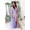 Long Chiffon V Neck Prom Dress Formal Evening Gowns 901180