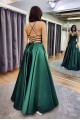 Long Green Satin Prom Dress Formal Evening Gowns 901182 Long Green Satin Prom Dress Formal Evening Gowns 901182
