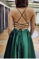 Long Green Satin Prom Dress Formal Evening Gowns 901182 Long Green Satin Prom Dress Formal Evening Gowns 901182