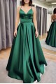 Long Green Satin Prom Dress Formal Evening Gowns 901182 Long Green Satin Prom Dress Formal Evening Gowns 901182