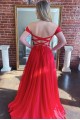 Long Red Off the Shoulder Prom Dress Formal Evening Gowns 901187 Long Red Off the Shoulder Prom Dress Formal Evening Gowns 901187