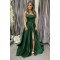 A-Line Long Green Prom Dress Formal Evening Gowns 901189