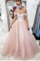 A-Line Long Pink Tulle Prom Dress Formal Evening Gowns 901194 A-Line Long Pink Tulle Prom Dress Formal Evening Gowns 901194