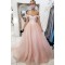 A-Line Long Pink Tulle Prom Dress Formal Evening Gowns 901194
