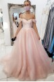 A-Line Long Pink Tulle Prom Dress Formal Evening Gowns 901194 A-Line Long Pink Tulle Prom Dress Formal Evening Gowns 901194