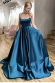 A-Line Satin Spaghetti Straps Prom Dress Formal Evening Gowns 901200 A-Line Satin Spaghetti Straps Prom Dress Formal Evening Gowns 901200