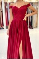 Long Red Off the Shoulder Prom Dress Formal Evening Gowns 901201 Long Red Off the Shoulder Prom Dress Formal Evening Gowns 901201