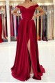 Long Red Off the Shoulder Prom Dress Formal Evening Gowns 901201 Long Red Off the Shoulder Prom Dress Formal Evening Gowns 901201