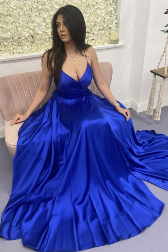 Long Blue V Neck Prom Dress Formal Evening Gowns 901202 Long Blue V Neck Prom Dress Formal Evening Gowns 901202