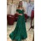 Long Green Sequin Off-the-Shoulder Prom Dress Formal Evening Gowns 901208