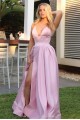 Long Satin Spaghetti Straps Prom Dress Formal Evening Gowns 901210 Long Satin Spaghetti Straps Prom Dress Formal Evening Gowns 901210