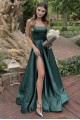A-Line Long Dark Green Prom Dress Formal Evening Gowns 901215