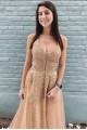 A-Line Lace and Tulle Prom Dress Formal Evening Gowns 901222