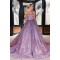 A-Line Sparkle Long Strapless Prom Dress Formal Evening Gowns 901238