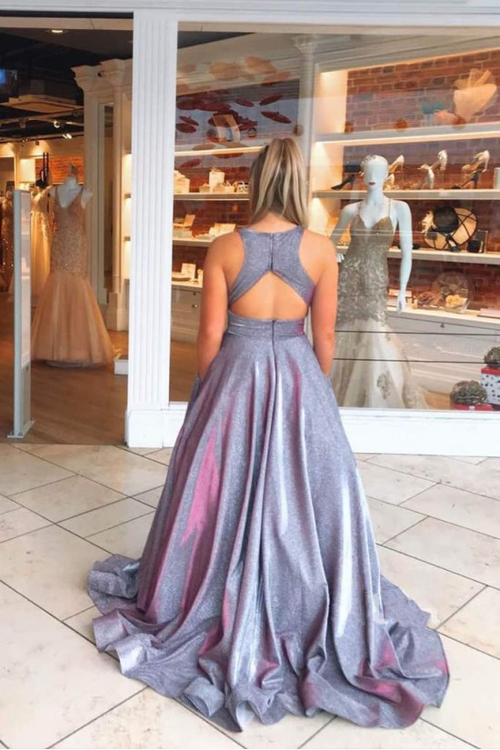 A-Line V Neck Sparkle Prom Dress Formal Evening Gowns 901240 A-Line V Neck Sparkle Prom Dress Formal Evening Gowns 901240