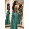 Elegant Long Green Sequin Prom Dress Formal Evening Gowns 901242