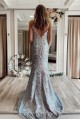 Elegant Mermaid Lace Spaghetti Straps Prom Dress Formal Evening Gowns 901247